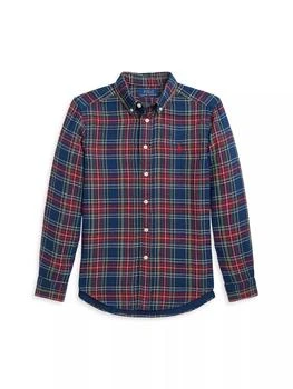 Ralph Lauren | Little Boy's & Boy's Plaid Button-Up Shirt,商家Saks Fifth Avenue,价格¥479