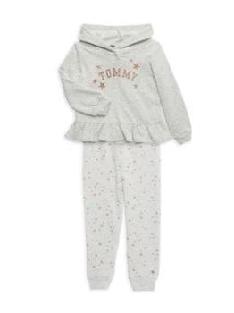 商品Tommy Hilfiger | Baby Girl's 2-Piece Hooded Top & Joggers Set,商家Saks OFF 5TH,价格¥180图片