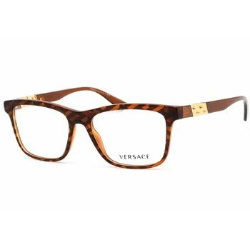Versace | Versace Men's Eyeglasses - Havana Full Rim Plastic Frame Demo Lens | 0VE3319 5354 3.8折×额外9折x额外9.5折, 独家减免邮费, 额外九折, 额外九五折