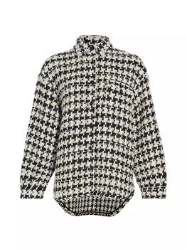 ANINE BING | Simon Houndstooth Shirt Jacket 6.9折