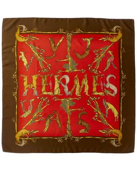 Hermes | Hermes "Alphabet III," by Annie Faivre Silk Scarf (Authentic Pre-Owned)商品图片,