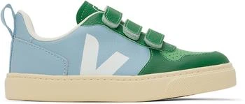 Veja | Kids Green & Blue V-10 Sneakers 5.4折, 独家减免邮费