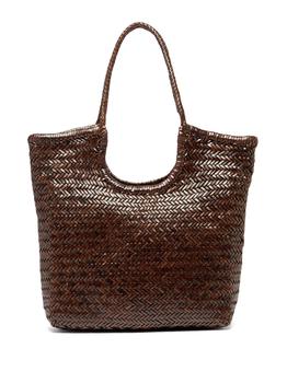 product Diagonal Triple Jump woven-leather tote bag image