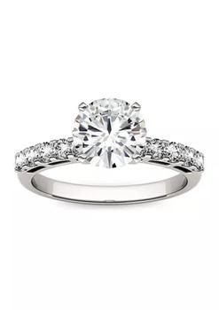 Charles & Colvard, Charles & Colvard | 1.8 ct. t.w. Lab Created Moissanite Engagement Ring in 14K White Gold商品图片 