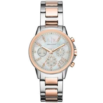 Armani Exchange | Women's Chronograph Two-Tone Stainless Steel Watch 36mm 独家减免邮费