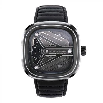 Sevenfriday | SevenFriday Men's Watch - M-Series Automatic Silver Tone Case Black Strap | M3-08,商家My Gift Stop,价格¥3482