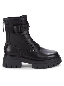 Ash | Lucas Studded Leather Combat Boots商品图片,6折