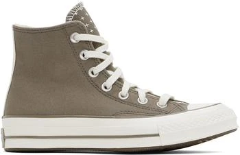 Converse | Taupe Chuck 70 Worn-In High Top Sneakers,商家Ssense US,价格¥378