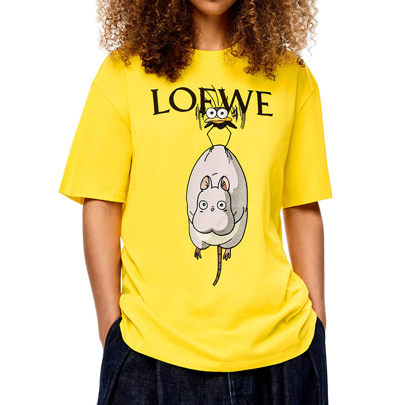 Loewe | 【预售3-7天】LOEWE/罗意威 22年春夏新款 Spirited Away千与千寻联名系列 男女同款黄色/多色纯棉带刺绣细节Yu-Bird和Bô印花短袖T恤S928Y22J08-8187商品图片,8折×额外9.5折, 包邮包税, 额外九五折