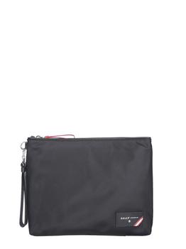 bally 包女包, Bally | Bally Logo Patch Zipped Clutch Bag商品图片 5.7折
