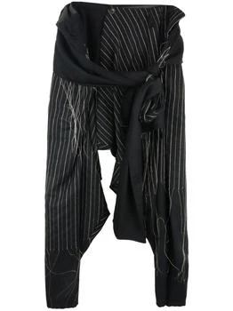 推荐YOHJI YAMAMOTO POUR HOMME MEN TIED DRAPED PANTS商品