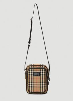 巴宝莉男包真假, Burberry | Vintage Check Crossbody Bag in Beige商品图片 