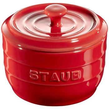 商品Staub | 陶瓷圆盐缸 圆形带盖陶瓷罐,商家The Hut,价格¥163图片