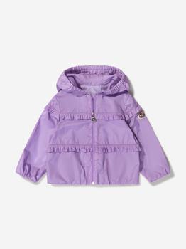推荐Moncler Lilac Baby Girls Ruffle Trim Hooded Hiti Jacket商品