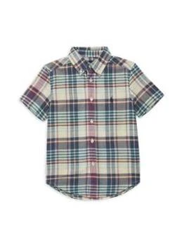 推荐Little Boys Plaid Button Up Shirt商品