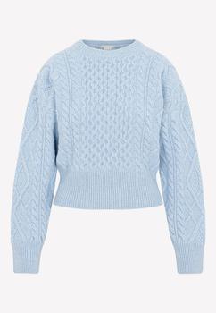 推荐Aran Cable Knit Sweater in Virgin Wool商品