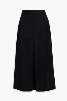 IRIS & INK, IRIS & INK | Audrey pleated wool-blend twill midi skirt商品图片 