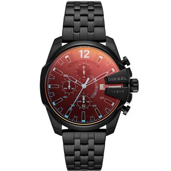 diesel手表, Diesel | Men's Baby Chief Chronograph Black Stainless Steel Bracelet Watch 43mm商品图片 