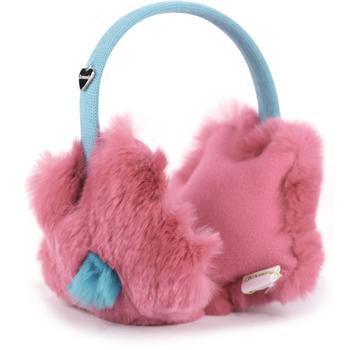 商品Il Trenino | Flower woolen earmuffs in pink and blue,商家BAMBINIFASHION,价格¥1149图片