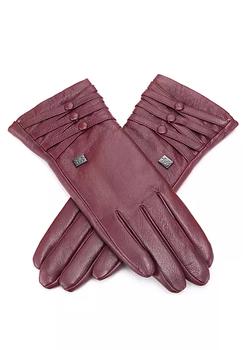 product Women's Trippled Button Waterproof Leather Gloves image