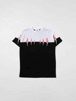 Neil Barrett | Neil Barrett t-shirt with lightning print商品图片,4.9折