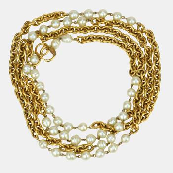 [二手商品] Chanel | Chanel Vintage 1980as Strand Pearl Necklace商品图片,