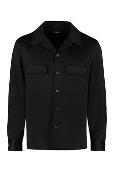 zegna 衬衫价格, Zegna | Ermenegildo Zegna Button-Up Overshirt商品图片 7.1折