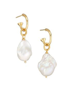 商品Amber Sceats | Zaya Saffron 24K Gold-Plated & Pearl Drop Earrings,商家Saks Fifth Avenue,价格¥2164图片