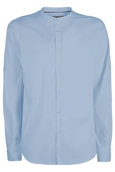 推荐Yes Zee Light Blue Cotton Shirt商品