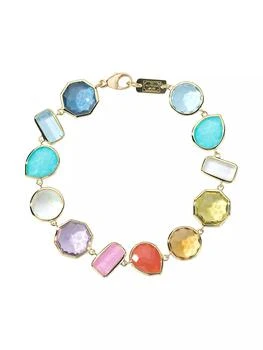 Ippolita | Rock Candy Summer Rainbow 18K Yellow Gold & Multi-Stone Flexible Bracelet,商家Saks Fifth Avenue,价格¥29967