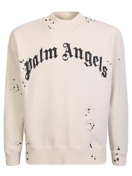 Palm Angels | Palm Angels Glittered Logo Sweatshirt商品图片,