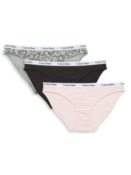 Calvin Klein | 3-Pack Cotton Blend Bikini Briefs,商家Saks OFF 5TH,价格¥112