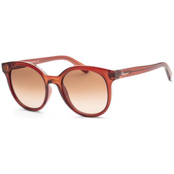 推荐Ferragamo Women's Crystal Brown Sunglasses商品