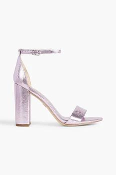 Sam Edelman | Yaro mirrored and lizard-effect leather sandals 3.0折