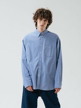 萨克斯, KINDS | SOFT OXFORD BUTTONDOWN SHIRT SAX BLUE商品图片 额外8.5折, 额外八五折