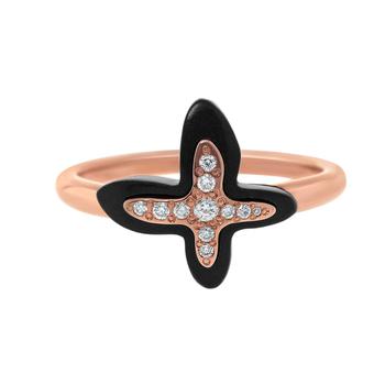 商品Mimi Milano | Mimi Milano Freevola 18K Rose Gold Diamond And Onyx Ring Sz 7.25 AXM243R8OB-54,商家Shopworn,价格¥5567图片