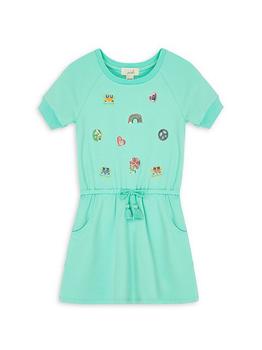 推荐Little Girl's & Girl's Groovy Embroidered Dress商品