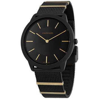 Calvin Klein | Minimal Quartz Black Dial Unisex Watch K3M514Z1商品图片,1.7折