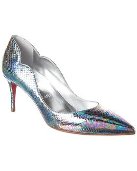 Christian Louboutin | Christian Louboutin Hot Chick 70 Snake-Embossed Leather Pump 7.9折