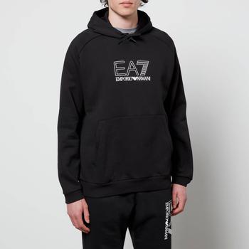 EA7 | EA7 Men's Visability Fleece Hoodie - Black商品图片,额外6折, 额外六折