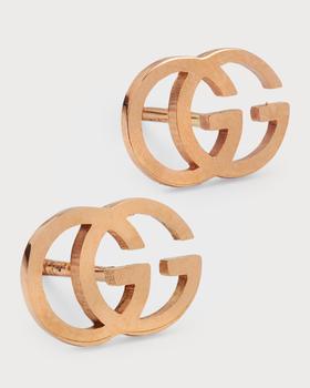 Gucci | 18K Yellow Gold Running G Stud Earrings商品图片,