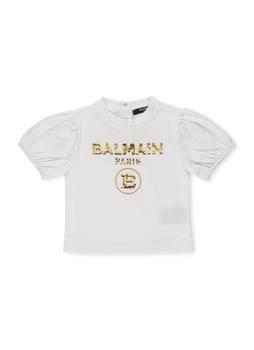 Balmain | Balmain Kids Sequins Logo T-Shirt商品图片,4.8折