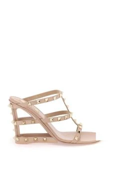 Valentino | Cut-out wedge mules with,商家Coltorti Boutique,价格¥6977