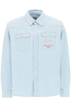 推荐Kenzo embroidered denim western shirt商品