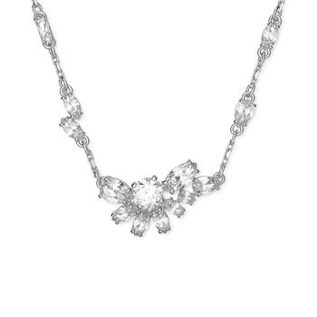 Swarovski | Silver-Tone Gema Crystal Pendant Necklace, 14-1/8" + 2" extender商品图片,