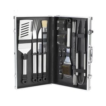 Picnic At Ascot | 20 Piece Stainless Steel Barbecue Grill Tool Set - Aluminum Case,商家Macy's,价格¥878