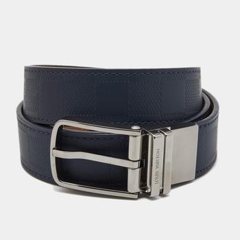 lv皮带, [二手商品] Louis Vuitton | Louis Vuitton Blue Damier Leather Reversible Boston Belt 85CM商品图片 满1件减$100, 满减