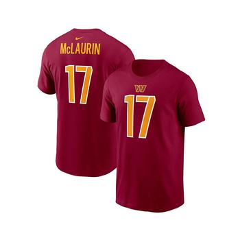 推荐Men's Terry McLaurin Burgundy Washington Commanders Player Name and Number T-shirt商品