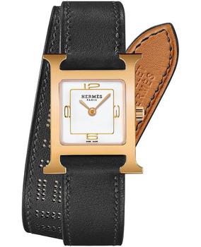 爱马仕手表精选, Hermes | Hermes H Hour Quartz 21mm Gold Plated Case Women's Watch 049199WW00商品图片 8.2折