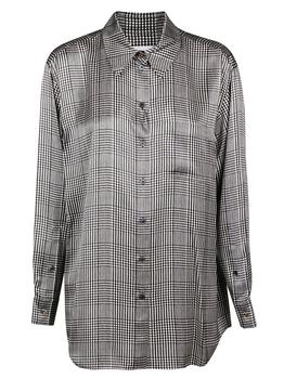 burberry短袖上海, Burberry | Burberry Checked Long-Sleeve Shirt商品图片 5.7折